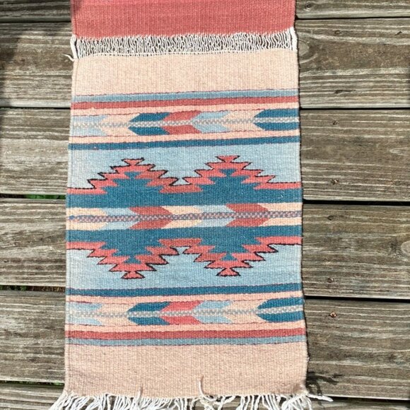 Southwestern Native Table Runner Center Rug Ethnic Aztec Indian Western 64 x 14" - Picture 5 of 12
